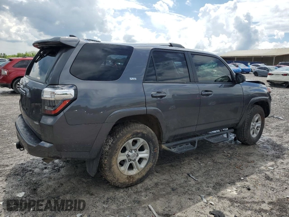 2021 Toyota 4Runner SR5 with VIN JTEEU5JR2M5230017, listed as a Copart auction lot 56715035 with 73,439 mi miles and Salvage title. Bid and sale history available at DreamBid. Image 3.