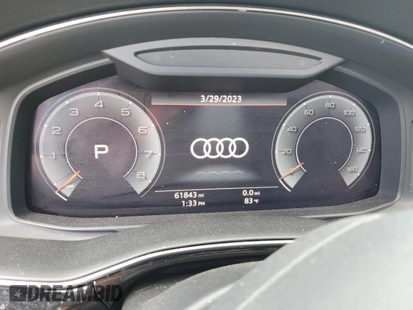2019 Audi Q8 Prestige with VIN WA1FVAF14KD014409, listed as a Copart auction lot 46247933 with 61,843 mi miles. Bid and sale history available at carsss.com. Image 9.
