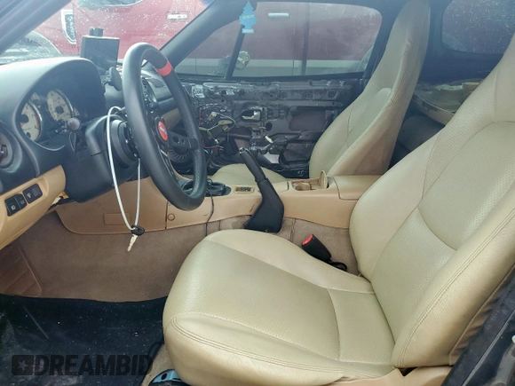 2001 Mazda MX-5 Miata with VIN JM1NB353210210976, listed as a Copart auction lot 59653695 with 152,250 mi miles and Salvage title. Bid and sale history available at DreamBid. Image 10.