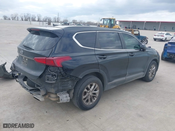 2019 Hyundai Santa Fe SE with VIN 5NMS23AD1KH074388, listed as a IAAI auction lot 41539007 with 123,570 mi miles. Bid and sale history available at carsss.com. Image 4.
