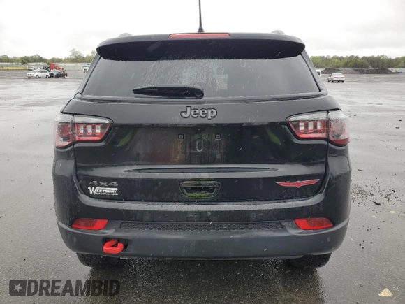 2024 Jeep Compass Trailhawk with VIN 3C4NJDDN6RT104623, listed as a Copart auction lot 57217045 with 15,306 mi miles and Salvage title. Bid and sale history available at DreamBid. Image 6.