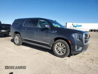 2023 GMC Yukon XL SLT with VIN 1GKS2GKD5PR349418, listed as a Copart auction lot 43635255 with 37,163 mi miles and Salvage Title. Bid and sale history available at DreamBid. Image 4.
