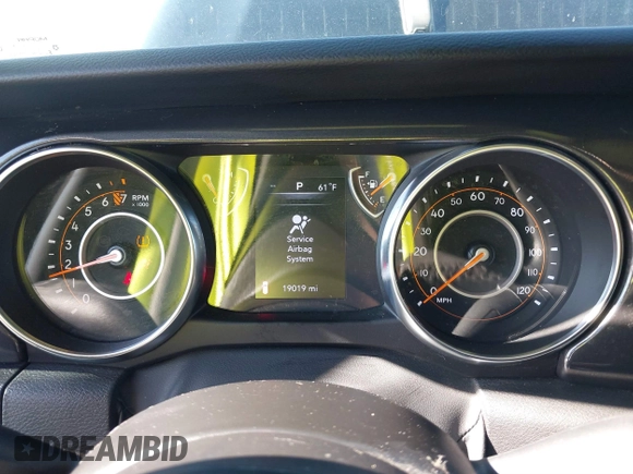 2022 Jeep Wrangler Unlimited Sport with VIN 1C4HJXDG0NW200459, listed as a IAAI auction lot 41740168 with 19,019 mi miles and . Bid and sale history available at DreamBid. Image 7.