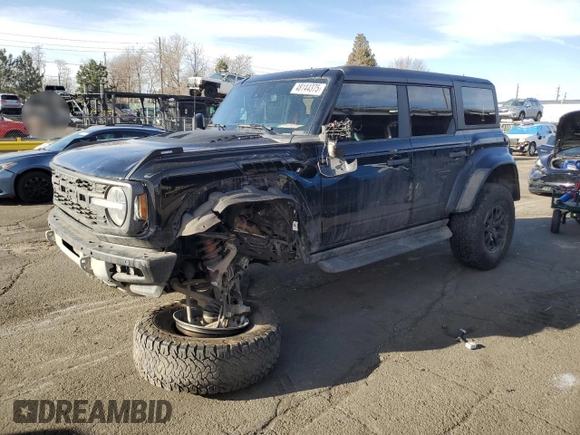 2023 Ford Bronco Raptor with VIN 1FMEE5JR4PLA93286, listed as a Copart auction lot 48144375 with 36,348 mi miles and Salvage title. Bid and sale history available at DreamBid. Image 1.