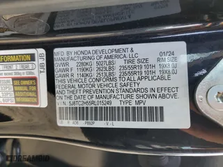 2024 Acura RDX w/Technology Package with VIN 5J8TC2H55RL015249, listed as a Copart auction lot 45902165 with 4,113 mi miles and Salvage Title. Bid and sale history available at carsss.com. Image 13.