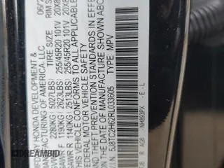 2024 Acura RDX w/A-Spec Package z VIN 5J8TC2H62RL033605, wystawiony jako Copart lot #78671174 z przebiegiem 6 067 mil mil oraz Szkoda całkowita • Salvage title. Historia ofert i sprzedaży dostępna na DreamBid. Obrazek 16.