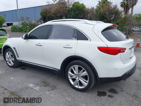2012 Infiniti FX with VIN JN8AS1MUXCM122268, listed as a IAAI auction lot 42139233 with 158,338 mi miles. Bid and sale history available at carsss.com. Image 3.