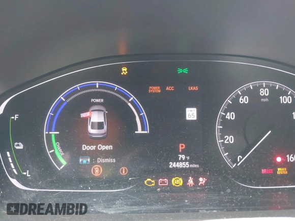 2020 Honda Accord with VIN 1HGCV3F16LA015232, listed as a IAAI auction lot 41633260 with 244,855 mi miles and . Bid and sale history available at DreamBid. Image 7.