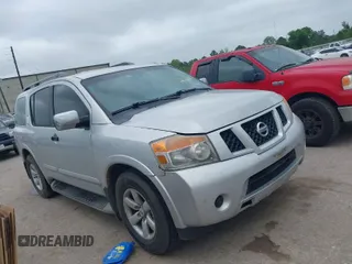 2010 Nissan Armada SE z VIN 5N1BA0ND2AN606062, wystawiony jako IAAI lot #41970658 z przebiegiem 210 541 mil mil oraz . Historia ofert i sprzedaży dostępna na DreamBid. Obrazek 1.