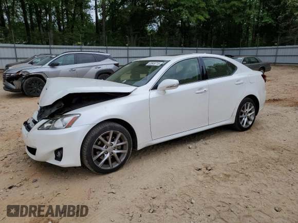 2013 Lexus IS 250 with VIN JTHCF5C24D5063339, listed as a Copart auction lot 53949715 with 114,557 mi miles and Salvage Title. Bid and sale history available at DreamBid. Image 1.