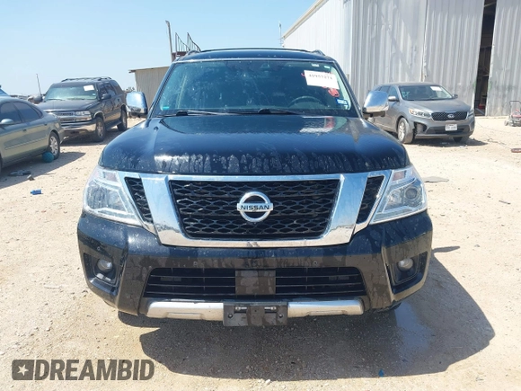 2018 Nissan Armada Platinum with VIN JN8AY2NF1J9332309, listed as a IAAI auction lot 41957271 with 125,650 mi miles. Bid and sale history available at carsss.com. Image 12.