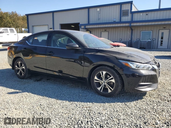 2021 Nissan Sentra SV with VIN 3N1AB8CV9MY206999, listed as a Copart auction lot 43621755 with 49,754 mi miles and Salvage Title. Bid and sale history available at DreamBid. Image 4.