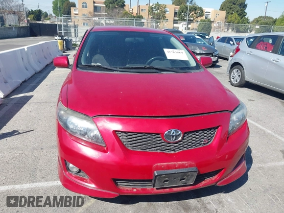 2009 Toyota Corolla with VIN 1NXBU40E59Z081868, listed as a IAAI auction lot 41763869 with 156,729 mi miles. Bid and sale history available at carsss.com. Image 12.