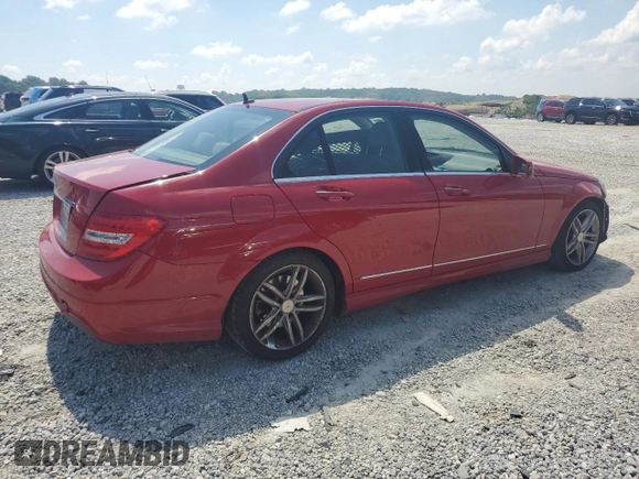2014 Mercedes-Benz C 250 Sport with VIN WDDGF4HB6ER309832, listed as a Copart auction lot 61725615 with 123,341 mi miles and Salvage title. Bid and sale history available at DreamBid. Image 3.