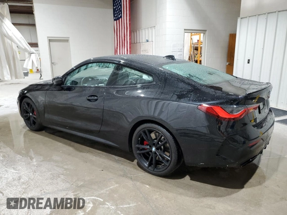 2021 BMW 4 Series M440i xDrive with VIN WBA13AR0XMCG68638, listed as a Copart auction lot 52142695 with 57,299 mi miles and Salvage Title. Bid and sale history available at DreamBid. Image 2.