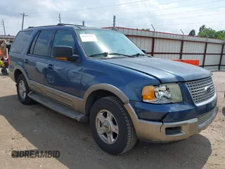2003 Ford Expedition Eddie Bauer z VIN 1FMRU17W33LC46079, wystawiony jako IAAI lot #42157562 z przebiegiem 235 209 mil mil oraz . Historia ofert i sprzedaży dostępna na DreamBid. Obrazek 1.