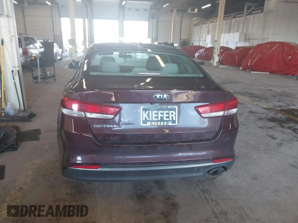 2018 Kia Optima LX with VIN 5XXGT4L36JG274564, listed as a IAAI auction lot 41535874 with 91,883 mi miles and . Bid and sale history available at DreamBid. Image 15.