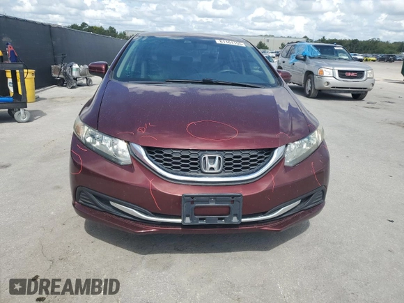 2014 Honda Civic LX z VIN 19XFB2F54EE041104, wystawiony jako Copart lot #61161155 z przebiegiem 180 574 mil mil oraz Szkoda całkowita • Salvage title. Historia ofert i sprzedaży dostępna na DreamBid. Obrazek 5.