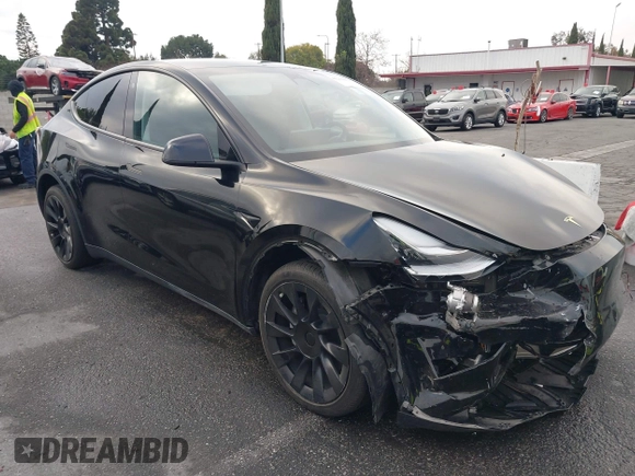 2023 Tesla Model Y Long Range with VIN 7SAYGDEE2PA024032, listed as a IAAI auction lot 41213403 with 23,418 mi miles and . Bid and sale history available at DreamBid. Image 1.
