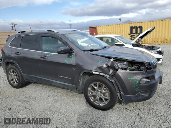 2018 Jeep Cherokee Latitude Plus with VIN 1C4PJLLX5JD612551, listed as a Copart auction lot 87692585 with 74,812 mi miles and Salvage Title. Bid and sale history available at carsss.com. Image 4.