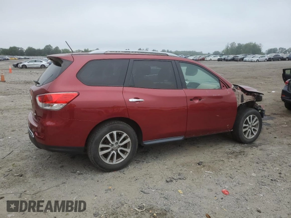 2015 Nissan Pathfinder Platinum with VIN 5N1AR2MN2FC621111, listed as a Copart auction lot 61082795 with 133,467 mi miles and Salvage title. Bid and sale history available at DreamBid. Image 3.