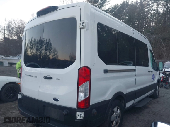 2019 Ford Transit Passenger XL with VIN 1FBAX2CM6KKA99672, listed as a IAAI auction lot 41003698 with 73,096 mi miles and . Bid and sale history available at carsss.com. Image 4.