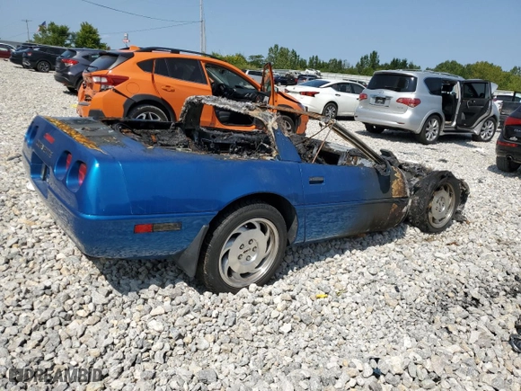 1993 Chevrolet Corvette with VIN 1G1YY23P6P5104627, listed as a Copart auction lot 68244334 with 0 mi miles and Clean Title. Bid and sale history available at carsss.com. Image 3.