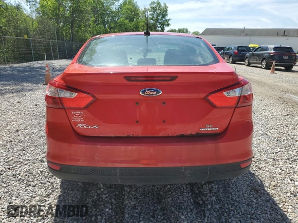 2013 Ford Focus SE with VIN 1FADP3F29DL342838, listed as a Copart auction lot 55821974 with 185,639 mi miles and Salvage Title. Bid and sale history available at carsss.com. Image 6.