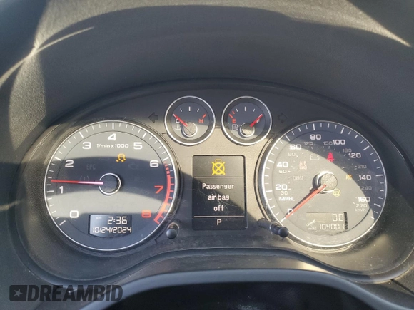 2011 Audi A3 Premium with VIN WAUBEAFM7BA037728, listed as a Copart auction lot 78861544 with 104,001 mi miles and Salvage title. Bid and sale history available at DreamBid. Image 9.