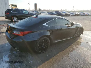 2015 Lexus RC F with VIN JTHHP5BC0F5000805, listed as a Copart auction lot 48708595 with 111,921 mi miles and Salvage Title. Bid and sale history available at carsss.com. Image 3.
