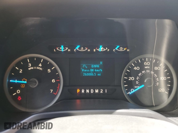 2016 Ford F-150 XLT with VIN 1FTEW1EF7GKE64263, listed as a Copart auction lot 70331214 with 260,006 mi miles and Salvage title. Bid and sale history available at DreamBid. Image 9.
