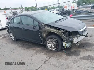 2012 Honda Civic LX with VIN 19XFB2F55CE107821, listed as a IAAI auction lot 42119926 with 172,942 mi miles and . Bid and sale history available at DreamBid. Image 1.