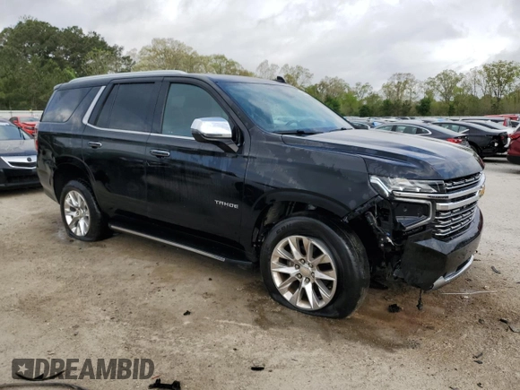 2023 Chevrolet Tahoe Premier with VIN 1GNSCSKD5PR330841, listed as a Copart auction lot 51292555 with 47,798 mi miles and Clean title. Bid and sale history available at DreamBid. Image 4.