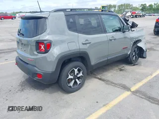 2021 Jeep Renegade Trailhawk with VIN ZACNJDC19MPN29653, listed as a IAAI auction lot 42354229 with 58,106 mi miles and . Bid and sale history available at DreamBid. Image 4.
