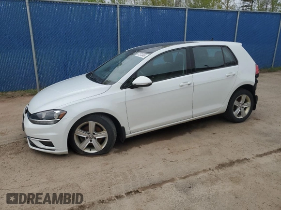 2019 Volkswagen Golf S z VIN 3VWG57AU3KM030374, wystawiony jako Copart lot #57373345 z przebiegiem 80 908 mil mil oraz Szkoda całkowita • Salvage title. Historia ofert i sprzedaży dostępna na DreamBid. Obrazek 1.