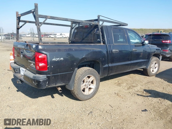 2010 Dodge Dakota Bighorn/Lonestar with VIN 1D7CW3GK1AS155513, listed as a IAAI auction lot 41437670 with 184,199 mi miles. Bid and sale history available at carsss.com. Image 4.