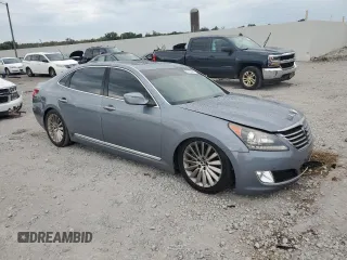 2015 Hyundai Equus Ultimate z VIN KMHGH4JH4FU096943, wystawiony jako Copart lot #70185544 z przebiegiem 98 074 mil mil oraz Szkoda całkowita • Salvage title. Historia ofert i sprzedaży dostępna na DreamBid. Obrazek 4.
