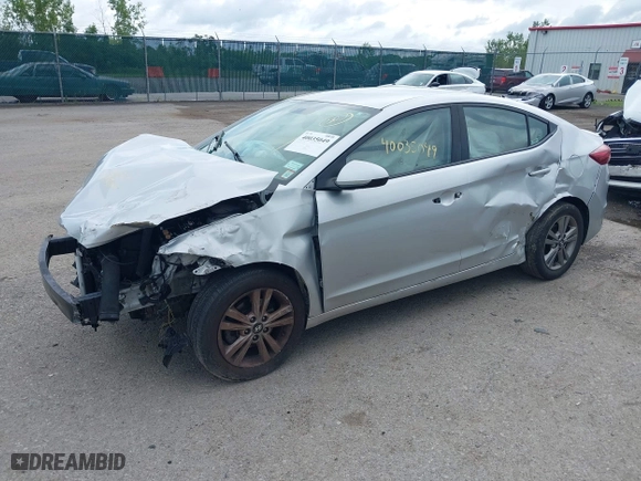 2018 Hyundai Elantra GL with VIN KMHD84LF8JU523337, listed as a IAAI auction lot 40035049 with 105,574 mi miles. Bid and sale history available at carsss.com. Image 17.