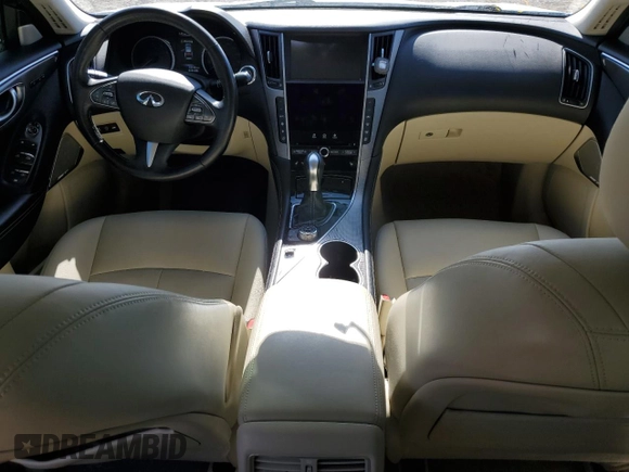2017 Infiniti Q50 2.0t Premium with VIN JN1CV7AR4HM682795, listed as a Copart auction lot 45130165 with 92,938 mi miles and Salvage Title. Bid and sale history available at carsss.com. Image 8.
