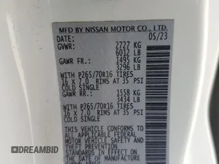 2023 Nissan Frontier S z VIN 1N6ED1CL7PN659984, wystawiony jako Copart lot #53847755 z przebiegiem 36 040 mil mil oraz Czysty tytuł • Clean title. Historia ofert i sprzedaży dostępna na DreamBid. Obrazek 12.