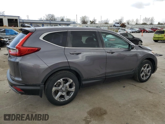 2018 Honda CR-V EX with VIN 7FARW1H51JE052272, listed as a Copart auction lot 49498945 with 61,324 mi miles and Salvage Title. Bid and sale history available at DreamBid. Image 3.