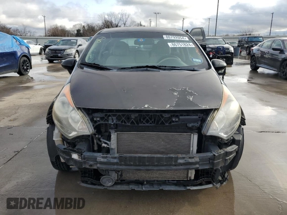 2012 Kia Rio LX with VIN KNADM5A36C6017394, listed as a Copart auction lot 86751824 with 121,126 mi miles and Clean Title. Bid and sale history available at DreamBid. Image 5.