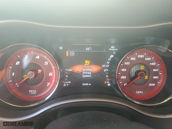 2022 Dodge Charger SRT Hellcat Redeye Widebody Jailbreak with VIN 2C3CDXL94NH102719, listed as a Copart auction lot 38883714 with 22,328 mi miles and Salvage Title. Bid and sale history available at carsss.com. Image 9.