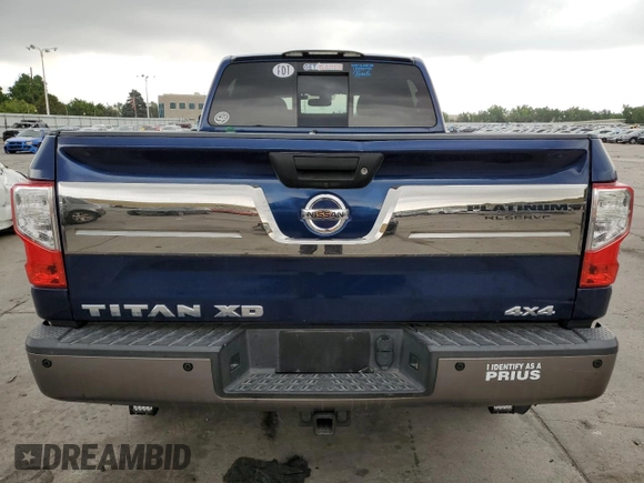 2016 Nissan Titan Platinum Reserve with VIN 1N6BA1F4XGN515605, listed as a Copart auction lot 65182285 with 62,139 mi miles and Clean title. Bid and sale history available at DreamBid. Image 6.
