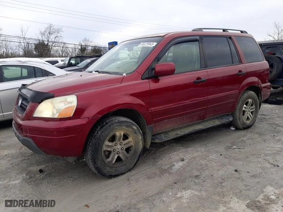 2004 Honda Pilot EX with VIN 2HKYF18434H603127, listed as a Copart auction lot 88329945 with 299,722 mi miles and Salvage Title. Bid and sale history available at carsss.com. Image 1.