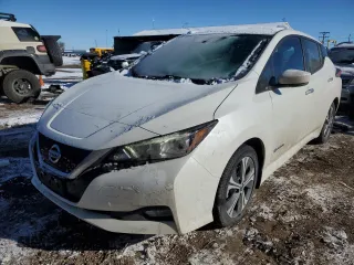 2019 Nissan LEAF SV z VIN 1N4AZ1CP5KC310287, wystawiony jako Copart lot #87752055 z przebiegiem 56 541 mil mil oraz Szkody całkowita. Historia ofert i sprzedaży dostępna na DreamBid. Obrazek 1.