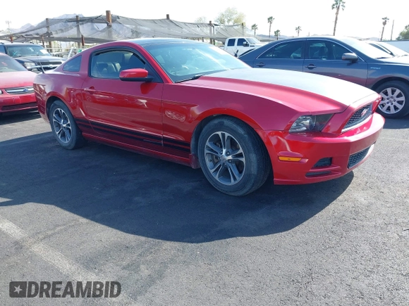 2013 Ford Mustang V6 with VIN 1ZVBP8AM1D5246288, listed as a IAAI auction lot 42024934 with 141,791 mi miles. Bid and sale history available at carsss.com. Image 1.