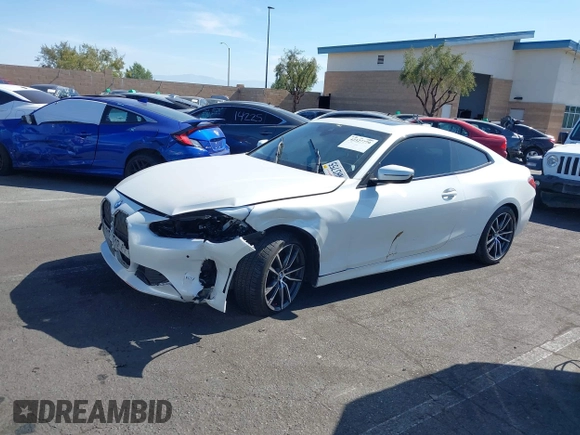 2022 BMW 4 Series 430i xDrive with VIN WBA73AP03NCH61029, listed as a IAAI auction lot 42327779 with 104,860 mi miles and . Bid and sale history available at DreamBid. Image 6.
