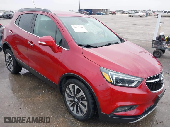 2017 Buick Encore Essence with VIN KL4CJGSB8HB072317, listed as a IAAI auction lot 41497748 with 40,179 mi miles and . Bid and sale history available at carsss.com. Image 1.