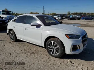 2021 Audi Q5 Sportback Premium Plus with VIN WA15AAFY8M2083428, listed as a Copart auction lot 74884974 with 39,937 mi miles and Non repairable. Bid and sale history available at DreamBid. Image 4.